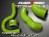 Focus RS mk2 2009 under bonnet silicon hose kit in green at pumaspeed
