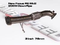 Milltek Sport Focus RS Mk2 2009 Down Pipe 3 inch 76mm