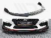 Front Splitter V.6 + Flaps Hyundai I30 N Mk3 Hatchback / Fastback