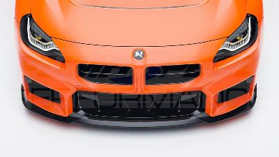 BMW M2 G87 CARBON FIBRE CLUBSPORT FRONT SPLITTER BY ALPHA-N