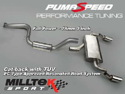 EC-Approved Milltek Sport Focus RS Mk2 'EURO' Cat Back Exhaust
