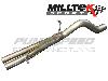 Milltek Fiesta MK7 1.0l EcoBoost Back Box Delete Pipe