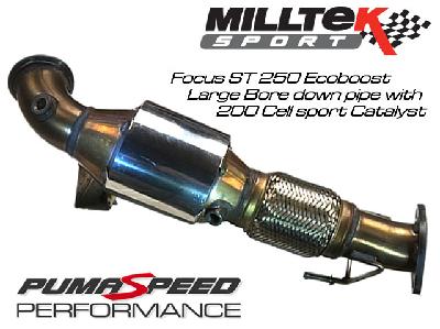 Milltek Sport Focus ST 250 Hi Flow Sport Cat 200 cell