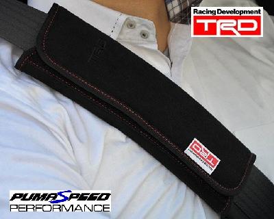TRD Seat Belt Shoulder Pad Set with Black Stitching