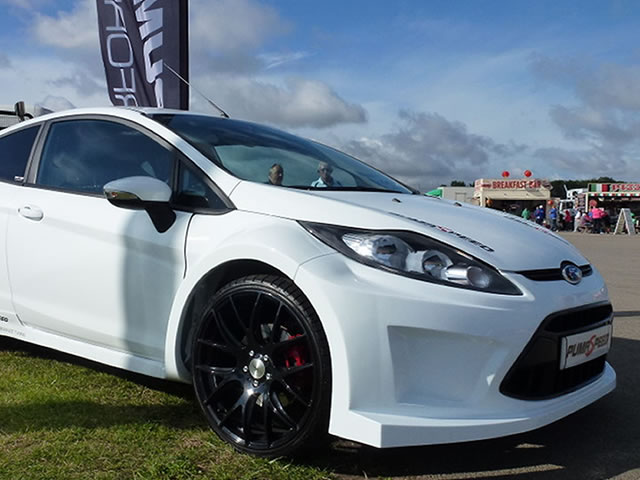 Ford fiesta zetec S 2011 with ken block body kit at FORD FAIR 2011