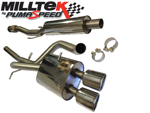 Milltek Sport Exhaust Peugeot 207 GTi 1.6 THP 16v 175hp Cat-backTwin ...