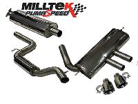 Milltek Sport Focus ST 250 Cat Back Exhaust (Resonated) Quieter TUV EC Approved