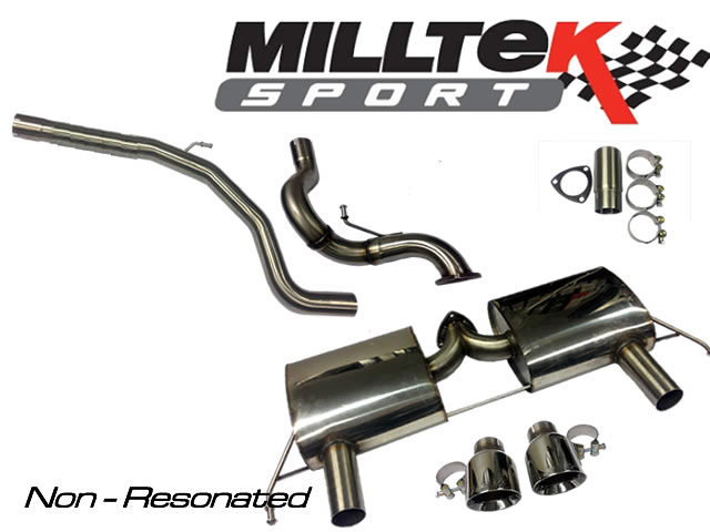 Milltek Sport Secondary Cat-back with Twin 90mm GT90 tailpipe (SSXVX2229) - Vauxhall / Opel Corsa VXR NÃ¼rburgring