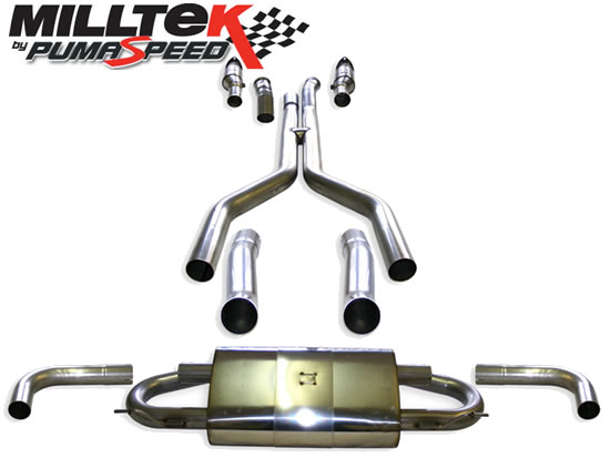 Milltek Sport exhaust Aston martin vantage v8 full milltek including catalysts ssxam103.