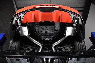 Mustang 2.3 Ecoboost Milltek Non Resonated Cat Back Polished GT100 Tips