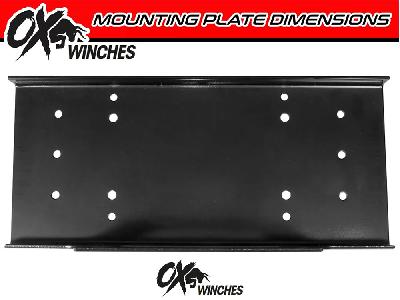 Ox Winches 17000lbs - 20000lbs Winch Mounting Plate