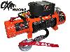Ox Winches HEAVY DUTY 12v 13500lb Synthetic Rope - Recovery Truck Winch - ORANGE