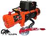 Ox Winches HEAVY DUTY 12v 13500lbs Synthetic Rope - Recovery Truck Winch - ORANGE