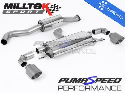 Resonated Titanium Tips Toyota GR Yaris Particular Back Exhaust - Milltek Sport