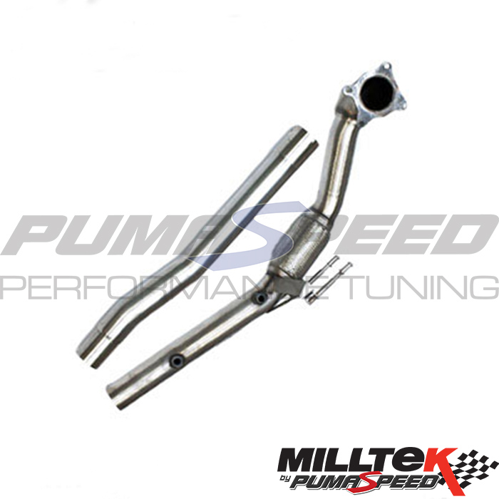 VW Polo GTI 1.8T Milltek Large Bore Downpipe Hi-Flow Sports Cat SSXVW110
