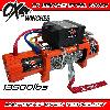 OX RECOVERY TRUCK WINCH ORANGE 13500LBS STEEL ROPE