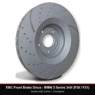 EBC Front Brake Discs - BMW 3 Series 340i (F30 / F31)