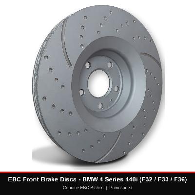 EBC Front Brake Discs - BMW 4 Series 440i (F32 / F33 / F36)