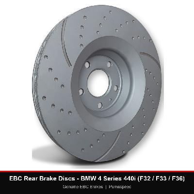 EBC Rear Brake Discs - BMW 4 Series 440i (F32 / F33 / F36)