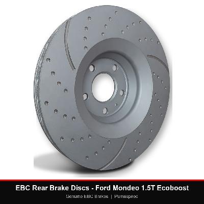 EBC Rear Brake Discs - Ford Mondeo 1.5T Ecoboost