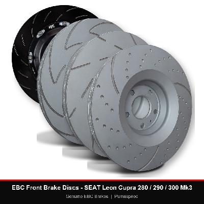 EBC Front Brake Discs - SEAT Leon Cupra 280 / 290 / 300 Mk3