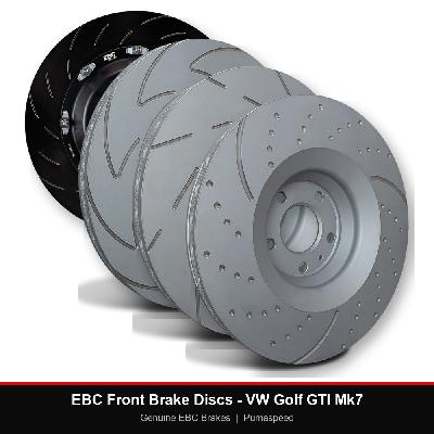 EBC Front Brake Discs - VW Golf GTI Mk7