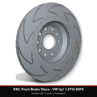 EBC Front Brake Discs - VW Up! 1.0TSI 90PS