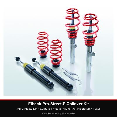 Eibach Pro-Street-S Coilover Kit - Ford Fiesta Mk7 Zetec-S / Fiesta Mk7.5 1.0 / Fiesta Mk7 TDCi