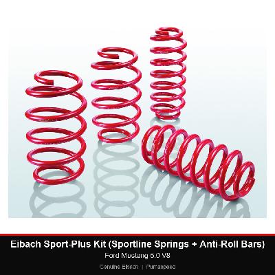 Eibach Sport-Plus Kit (Sportline Springs + Anti-Roll Bars) - Ford Mustang 5.0 V8