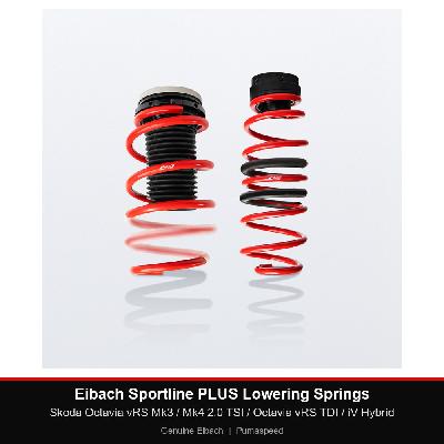 Eibach Sportline PLUS Lowering Springs - Skoda Octavia vRS Mk3 / Mk4 2.0 TSI / Octavia vRS TDI / iV Hybrid