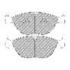 Ferodo Racing Front Brake Pads - Audi RS4 B5 V6 Bi-Turbo Avant - pad shape drawing