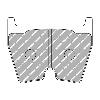 Ferodo Racing Front Brake Pads - Audi RS4 B7 - pad shape drawing