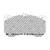 Ferodo Racing Front Brake Pads - Audi RS6/RS7 C7 - pad shape drawing
