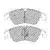 Ferodo Racing Front Brake Pads - Audi S4 B8 - pad shape drawing