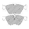Ferodo Racing Front Brake Pads - BMW 1 Series 120i & 125i - pad shape drawing