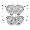 Ferodo Racing Front Brake Pads - BMW 3 Series M3 E46 (inc CSL) - pad shape drawing