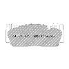 Ferodo Racing Front Brake Pads - BMW M5/M6 (S63) - pad shape drawing