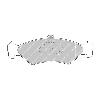 Ferodo Racing Front Brake Pads - Ford Fiesta Mk5 Zetec S - pad shape drawing