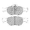 Ferodo Racing Front Brake Pads - Ford Fiesta Mk6 Zetec-S - pad shape drawing