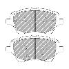 Ferodo Racing Front Brake Pads - Ford Fiesta Mk7.5 1.0 - pad shape drawing