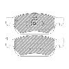 Ferodo Racing Front Brake Pads - Ford Focus Mk3 ST (250PS) - pad shape drawing
