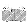 Ferodo Racing Front Brake Pads - Ford Focus RS Mk1 2003 - pad shape drawing