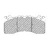 Ferodo Racing Front Brake Pads - Ford Mustang 5.0 V8 - pad shape drawing
