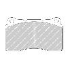 Ferodo Racing Front Brake Pads - Honda Civic Type R FK8 - pad shape drawing