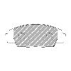 Ferodo Racing Front Brake Pads - Honda S2000 - pad shape drawing