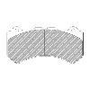 Ferodo Racing Front Brake Pads - Mercedes-Benz C63 AMG (W204) - pad shape drawing