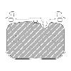 Ferodo Racing Front Brake Pads - MINI Clubman Cooper S (F54) - pad shape drawing