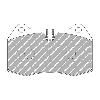 Ferodo Racing Front Brake Pads - MINI Cooper S R56 - pad shape drawing