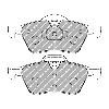 Ferodo Racing Front Brake Pads - MINI One / Cooper (R50) - pad shape drawing