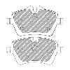 Ferodo Racing Front Brake Pads - MINI Paceman Cooper S (R61) - pad shape drawing